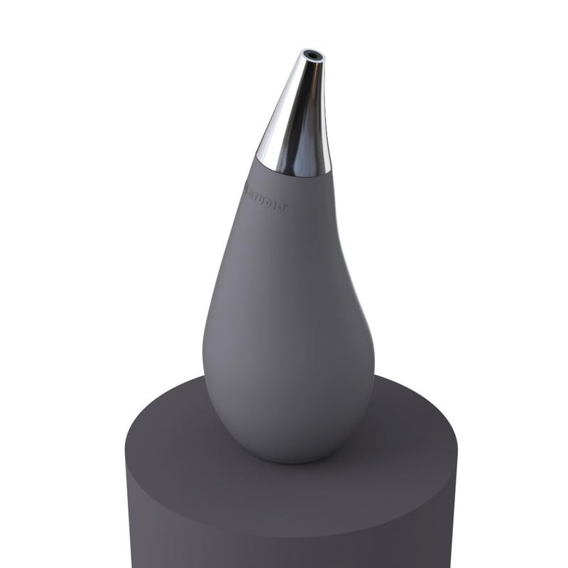 QQ Studio حاويات صابون قابلة للعصر لش countertop المطبخ والحمام بشكل قطرة (رمادي، ~7 أونصة) - Image 3